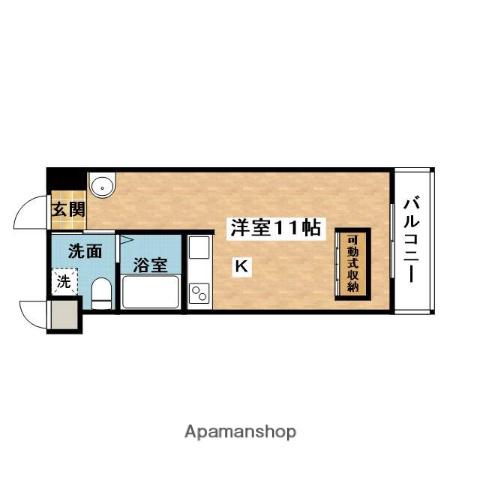 コスモライフ片山(ワンルーム/6階)の間取り写真