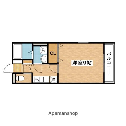 パセオ寿(1K/1階)の間取り写真