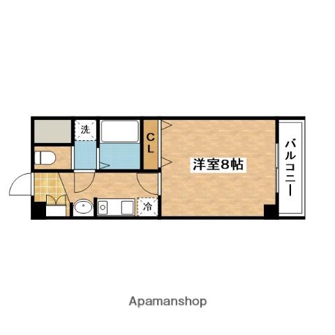 フルハウス(1K/3階)の間取り写真