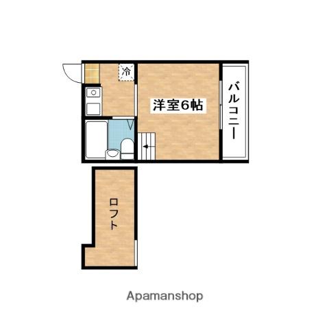 ラフィーネ千里丘(1K/3階)の間取り写真