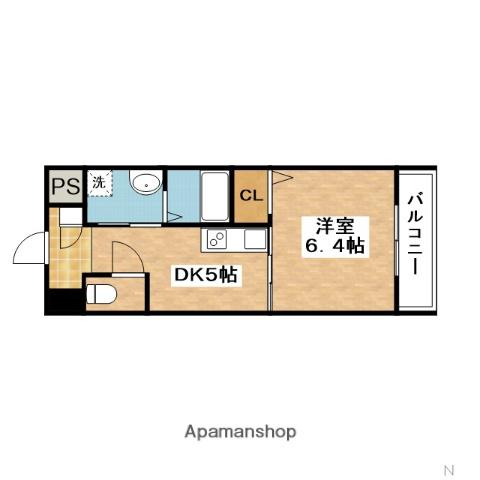 第10関根マンション(1DK/2階)の間取り写真