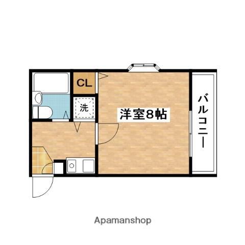 ホワイトハイツ寿町(1K/1階)の間取り写真