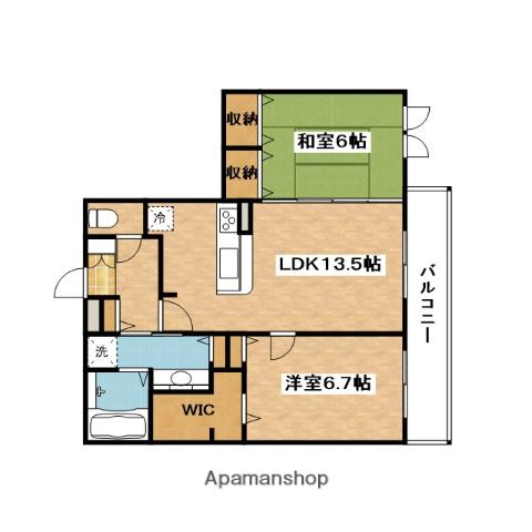 サンスクエア千里万博(2LDK/1階)の間取り写真