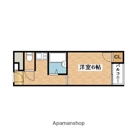 ホワイティ18(1K/3階)の間取り写真