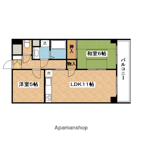 ローゼンガルテン(2LDK/3階)の間取り写真