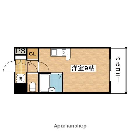 エクセレント上新13(ワンルーム/4階)の間取り写真