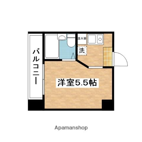 ベルメゾン相川(1K/4階)の間取り写真
