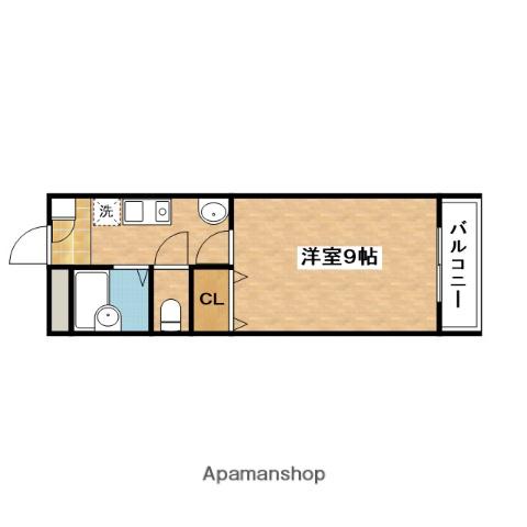 ステュディオ リヴァージュ(1K/7階)の間取り写真