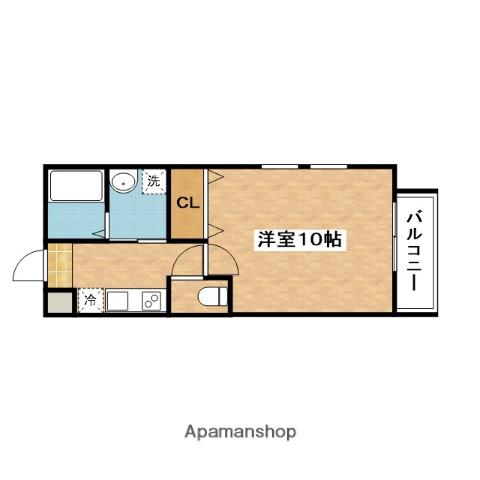 フジパレス内本町1番館(1K/1階)の間取り写真