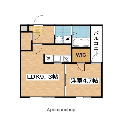 フジパレス内本町Ⅱ番館(1LDK/2階)の間取り写真