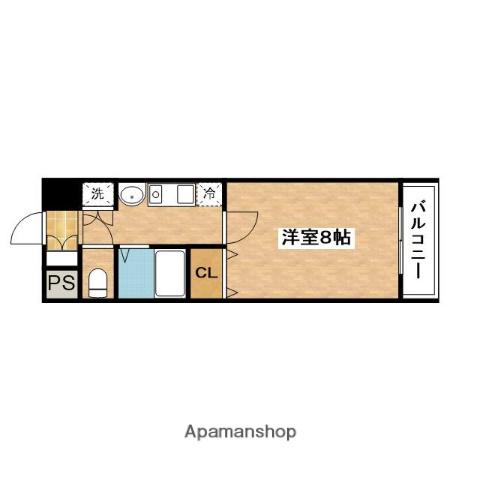 サウザンドマイルズアーク(1K/2階)の間取り写真