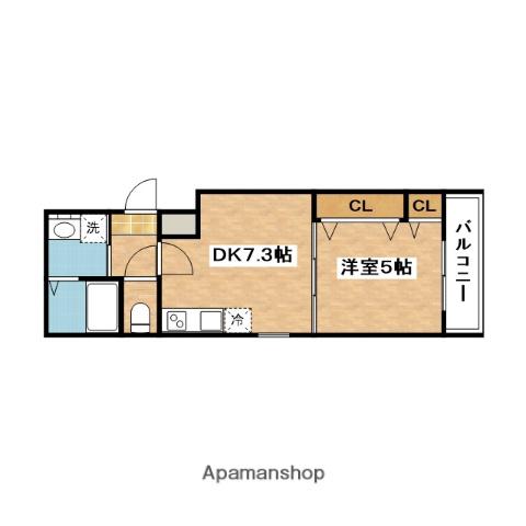 フジパレス吹田Ⅰ番館(1DK/2階)の間取り写真