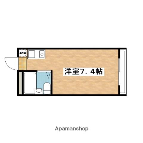 ソサエティ山手(1K/1階)の間取り写真