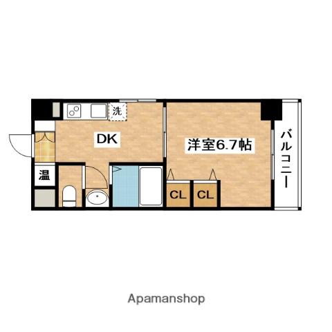 第15関根マンション(1K/6階)の間取り写真