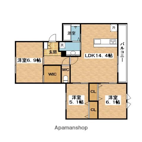 セレナ710(3LDK/2階)の間取り写真