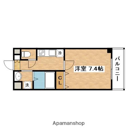 ロイヤルクイーンズパーク吹田片山町(1K/9階)の間取り写真
