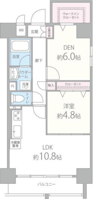 グランシャリオ江坂(1SLDK/5階)の間取り写真