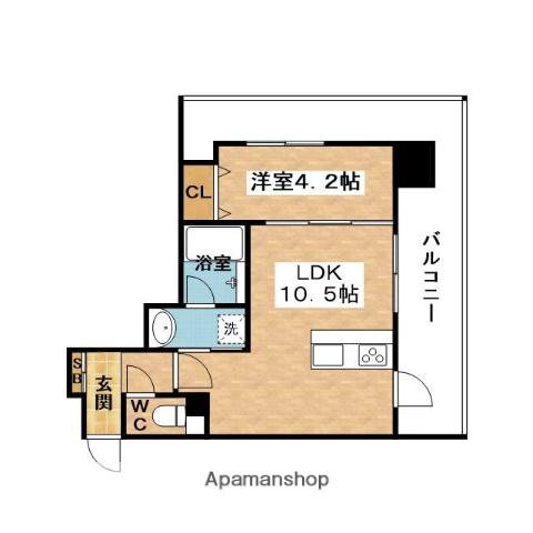 MS.CORE(1LDK/2階)の間取り写真