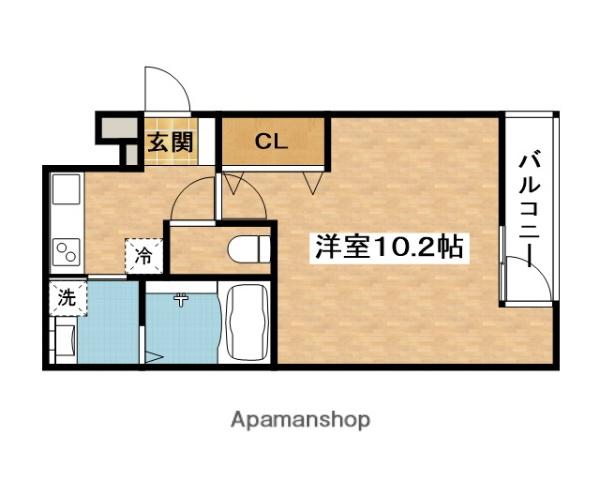 フジパレス南正雀(1K/3階)の間取り写真