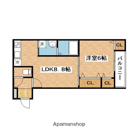 フジパレス正雀駅南Ⅰ番館(1LDK/2階)の間取り写真