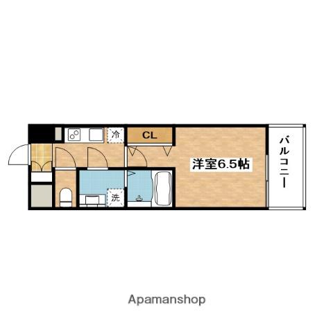 ファーストフィオーレ吹田ブランシェ(1K/7階)の間取り写真