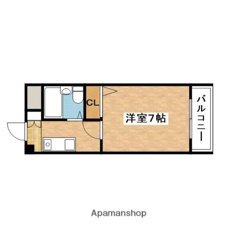 ノルデンハイム上新庄(1K/1階)の間取り写真