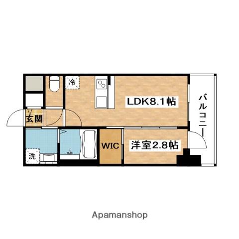 セレニテ江坂グランデ(1LDK/7階)の間取り写真