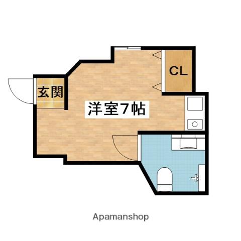 シェスム正雀(ワンルーム/1階)の間取り写真