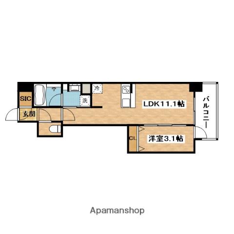 リビオメゾン新大阪(1LDK/2階)の間取り写真