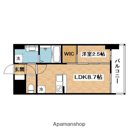 セレニテ新大阪グランデ ミリュー(1LDK/13階)の間取り写真