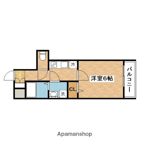 ARCA正雀(1K/6階)の間取り写真