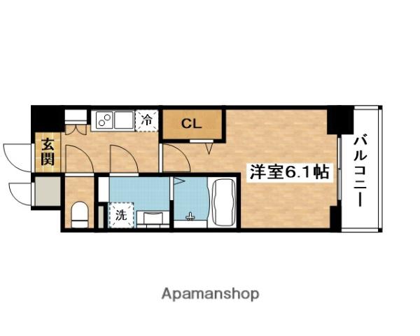 ファーストフィオーレ吹田レガーメ(1K/3階)の間取り写真