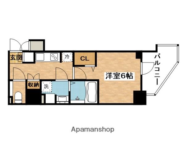 ファーストフィオーレ吹田レガーメ(1K/10階)の間取り写真