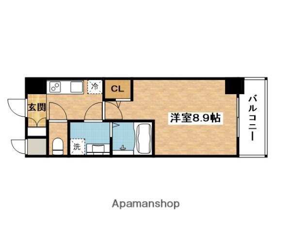 ファーストフィオーレ北大阪リアン(1K/14階)の間取り写真