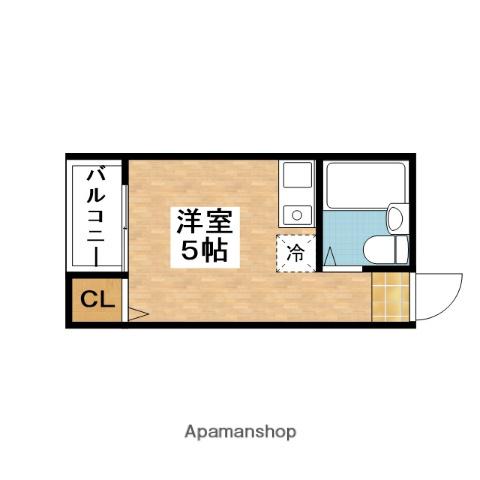 アーバンハイツ上新庄(ワンルーム/4階)の間取り写真