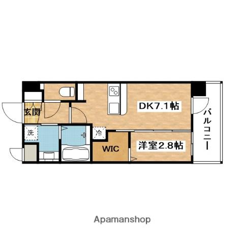 エステムコート新大阪16パルス(1DK/9階)の間取り写真