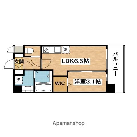 プレサンス東淀川駅前プローシェ(1DK/3階)の間取り写真