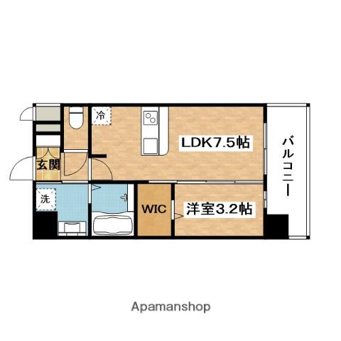 プレサンス東淀川駅前プローシェ(1DK/9階)の間取り写真