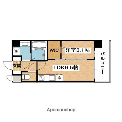 プレサンス東淀川駅前プローシェ(1DK/3階)の間取り写真