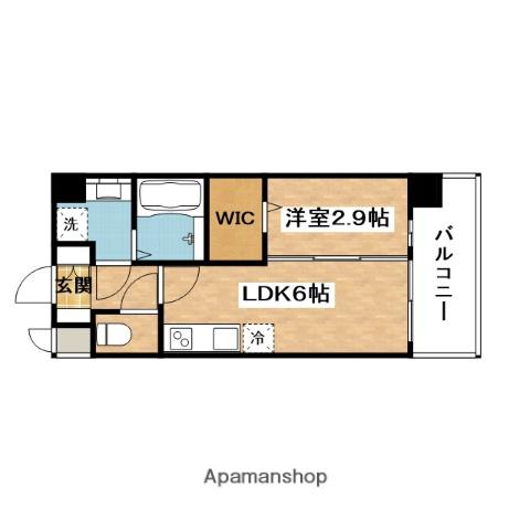 プレサンス東淀川駅前プローシェ(1DK/3階)の間取り写真