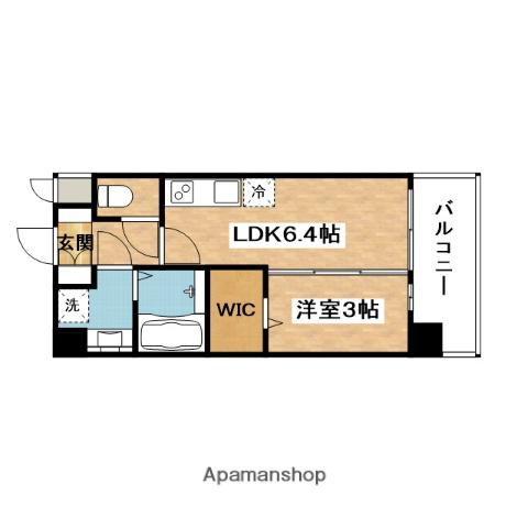 プレサンス東淀川駅前プローシェ(1DK/4階)の間取り写真