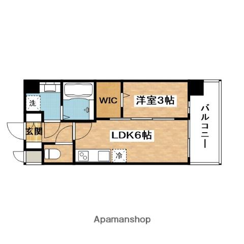 プレサンス東淀川駅前プローシェ(1DK/5階)の間取り写真
