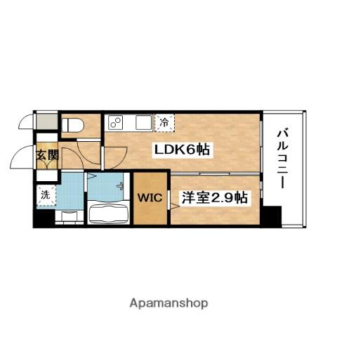 プレサンス東淀川駅前プローシェ(1DK/3階)の間取り写真