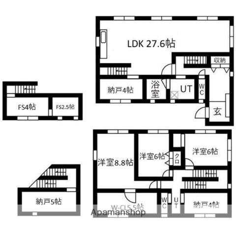 阪急電鉄千里線 千里山駅 徒歩17分 2階建 築16年(3LDK)の間取り写真