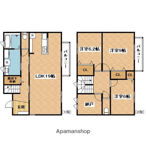阪急電鉄千里線 千里山駅 徒歩18分 2階建 新築(3SLDK)の間取り写真