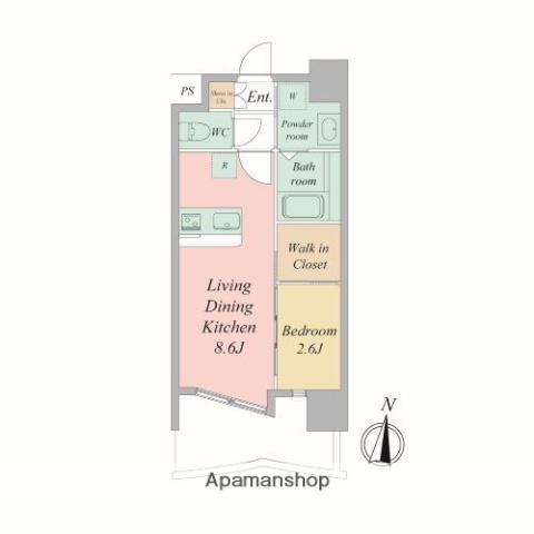 セレニテ新大阪アリエ(1LDK/4階)の間取り写真