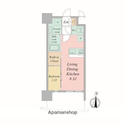 セレニテ新大阪アリエ(1LDK/10階)の間取り写真