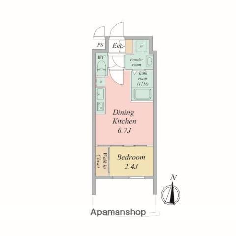 セレニテ新大阪アリエ(1DK/3階)の間取り写真