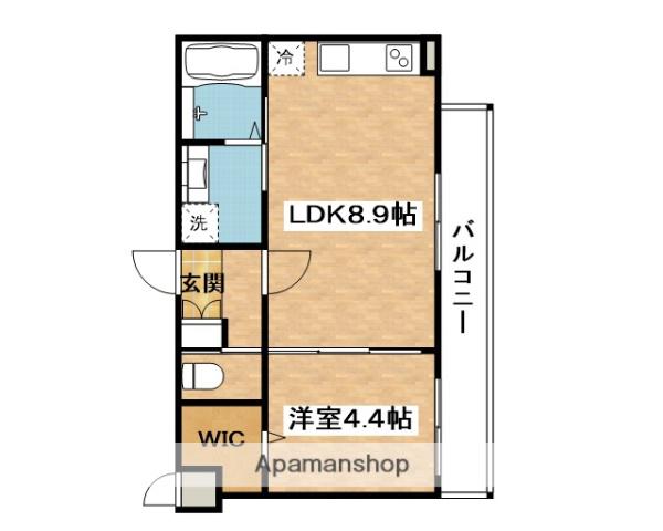 KTIレジデンス片山町(1LDK/2階)の間取り写真