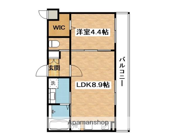 KTIレジデンス片山町(1LDK/1階)の間取り写真